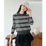 カラードッキングマルチボーダーニット | Jewelobe | 詳細画像21 