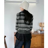 カラードッキングマルチボーダーニット | Jewelobe | 詳細画像22 