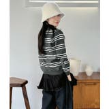 カラードッキングマルチボーダーニット | Jewelobe | 詳細画像23 