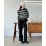 カラードッキングマルチボーダーニット | Jewelobe | 詳細画像25 