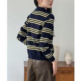 カラードッキングマルチボーダーニット | Jewelobe | 詳細画像31 