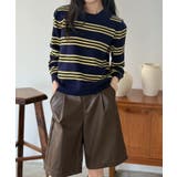 カラードッキングマルチボーダーニット | Jewelobe | 詳細画像33 