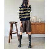 カラードッキングマルチボーダーニット | Jewelobe | 詳細画像35 