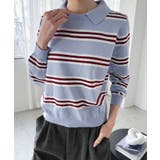 カラードッキングマルチボーダーニット | Jewelobe | 詳細画像4 