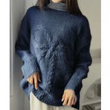 ケーブルリボンルーズニットプルオーバー | Jewelobe | 詳細画像12 