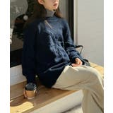 ケーブルリボンルーズニットプルオーバー | Jewelobe | 詳細画像16 