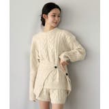 【マルチコルセット付き】ケーブルニットプルオーバー×ショートパンツセットアップ | Jewelobe | 詳細画像10