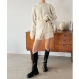 【マルチコルセット付き】ケーブルニットプルオーバー×ショートパンツセットアップ | Jewelobe | 詳細画像23