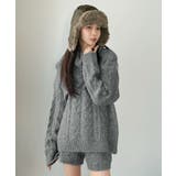 【マルチコルセット付き】ケーブルニットプルオーバー×ショートパンツセットアップ | Jewelobe | 詳細画像25