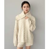 【マルチコルセット付き】ケーブルニットプルオーバー×ショートパンツセットアップ | Jewelobe | 詳細画像6