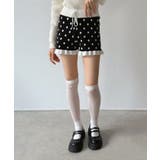 モノトーンドットフリルマイクロニットパンツ | Jewelobe | 詳細画像16 