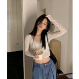 レースショートカーディガン | Jewelobe | 詳細画像4 