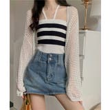 透かし編みショートニットボレロ | Jewelobe | 詳細画像3 