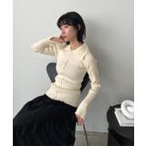 ワイドカラーダブルジップフィットニット | Jewelobe | 詳細画像6 