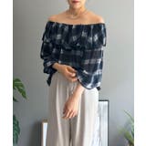 ラッフルカラー2wayチェックブラウス | Jewelobe | 詳細画像18 