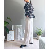 ラッフルカラー2wayチェックブラウス | Jewelobe | 詳細画像25 