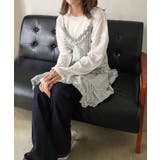 フリル×コットンストライプビスチェディテールキャミチュニック | Jewelobe | 詳細画像17 