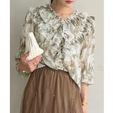 パワーショルダーフリルシアートップス | Jewelobe | 詳細画像1