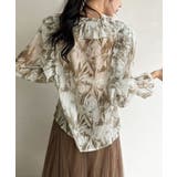 パワーショルダーフリルシアートップス | Jewelobe | 詳細画像2