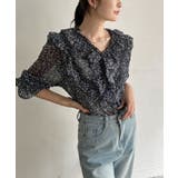 パワーショルダーフリルシアートップス | Jewelobe | 詳細画像21