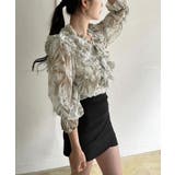 パワーショルダーフリルシアートップス | Jewelobe | 詳細画像5