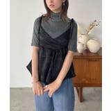 ブラック | ジャガードバルーンキャミチュニック | Jewelobe