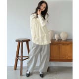 シフォン×レースフリルキャミチュニック | Jewelobe | 詳細画像12