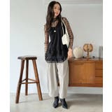 シフォン×レースフリルキャミチュニック | Jewelobe | 詳細画像31
