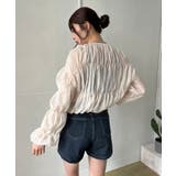 ボリュームシャーリングシアーブラウス | Jewelobe | 詳細画像4 