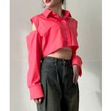 ショルダーカットアウトクロップドシャツ | Jewelobe | 詳細画像11 