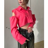 ショルダーカットアウトクロップドシャツ | Jewelobe | 詳細画像12 