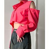 ショルダーカットアウトクロップドシャツ | Jewelobe | 詳細画像14 