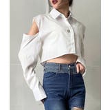 ショルダーカットアウトクロップドシャツ | Jewelobe | 詳細画像4 