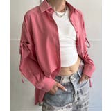 ピンク | スリーブスラッシュオーバーサイズシャツ | Jewelobe