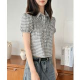 チェックシャーリングブラウス | Jewelobe | 詳細画像15