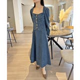 ビスチェジャケット×フレアスカート デニムセットアップ | Jewelobe | 詳細画像10 