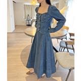 ビスチェジャケット×フレアスカート デニムセットアップ | Jewelobe | 詳細画像12 