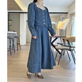 ビスチェジャケット×フレアスカート デニムセットアップ | Jewelobe | 詳細画像4 