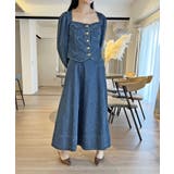 ビスチェジャケット×フレアスカート デニムセットアップ | Jewelobe | 詳細画像7 