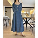 ビスチェジャケット×フレアスカート デニムセットアップ | Jewelobe | 詳細画像8 