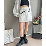 バイカラーパイピングナイロンタッチブルゾン&ミニスカパンセットアップ | Jewelobe | 詳細画像11