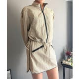 バイカラーパイピングナイロンタッチブルゾン&ミニスカパンセットアップ | Jewelobe | 詳細画像19