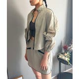 バイカラーパイピングナイロンタッチブルゾン&ミニスカパンセットアップ | Jewelobe | 詳細画像21