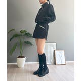 バイカラーパイピングナイロンタッチブルゾン&ミニスカパンセットアップ | Jewelobe | 詳細画像26