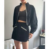 バイカラーパイピングナイロンタッチブルゾン&ミニスカパンセットアップ | Jewelobe | 詳細画像32