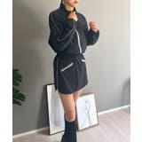 バイカラーパイピングナイロンタッチブルゾン&ミニスカパンセットアップ | Jewelobe | 詳細画像33