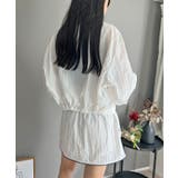 バイカラーパイピングナイロンタッチブルゾン&ミニスカパンセットアップ | Jewelobe | 詳細画像8