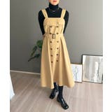 ベージュ | トレンチジャンパースカート | Jewelobe