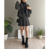 ピンストライプジャケット×プリーツスカート セットアップ | Jewelobe | 詳細画像19 