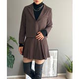 ピンストライプジャケット×プリーツスカート セットアップ | Jewelobe | 詳細画像2 